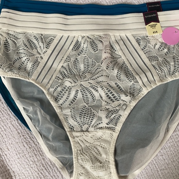 Set of 2 mesh&lace modern briefs NWT beautiful fit, flattering fit and details - Picture 4 of 4